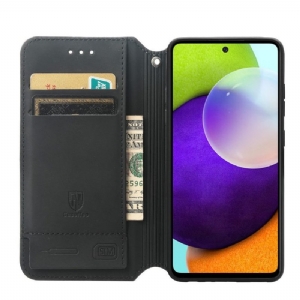 Flip Case Für Samsung Galaxy A52 5G / A52 4G / A52s 5G Farbige Wabe