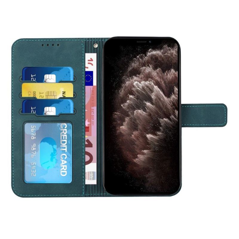 Flip Case Für Samsung Galaxy A52 5G / A52 4G / A52s 5G Lachfältchen