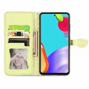 Flip Case Für Samsung Galaxy A52 5G / A52 4G / A52s 5G Mandala-blatt