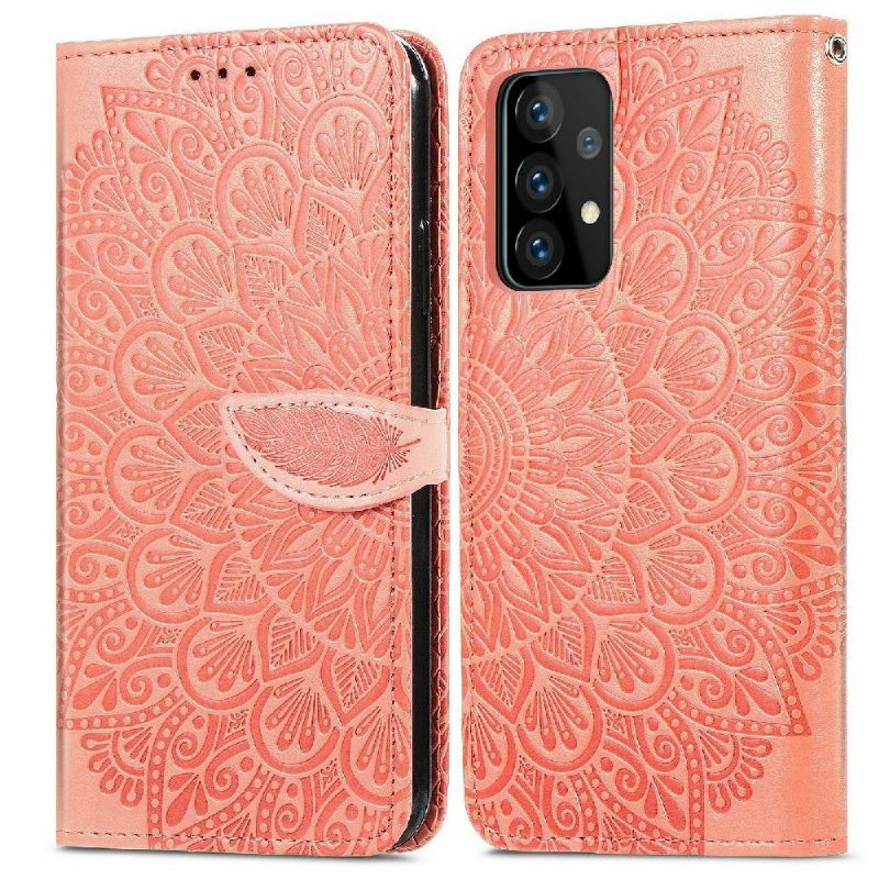 Flip Case Für Samsung Galaxy A52 5G / A52 4G / A52s 5G Mandala-blatt