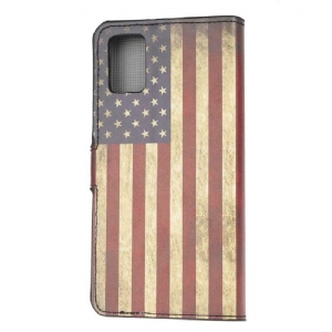 Flip Case Für Samsung Galaxy A52 5G / A52 4G / A52s 5G Vintage Amerikanische Flagge