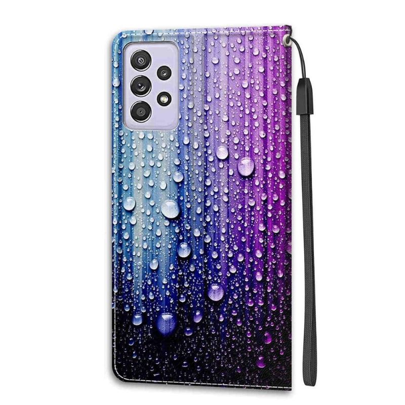 Flip Case Für Samsung Galaxy A52 5G / A52 4G / A52s 5G Wassertropfen