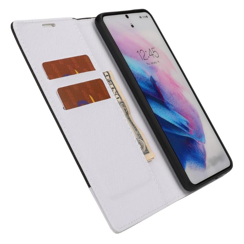 Flip Case Für Samsung Galaxy A52 5G / A52 4G / A52s 5G Zweifarbige Hosenträger