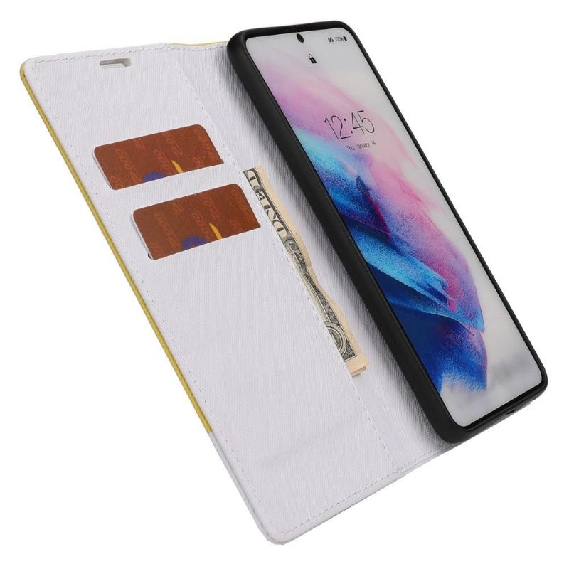 Flip Case Für Samsung Galaxy A52 5G / A52 4G / A52s 5G Zweifarbige Hosenträger