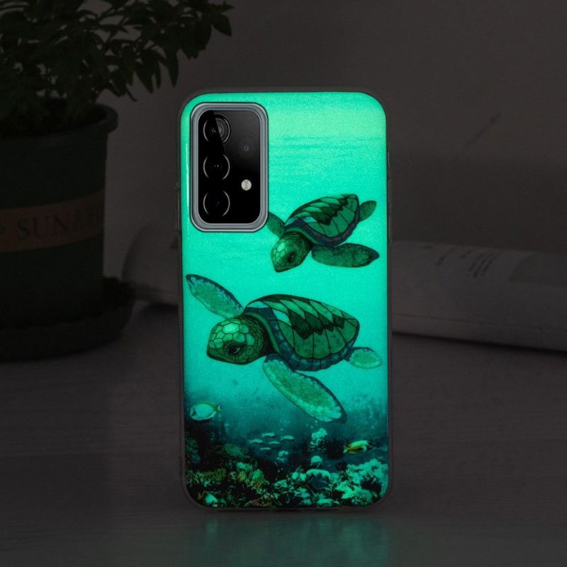 Handyhülle Für Samsung Galaxy A52 5G / A52 4G / A52s 5G Schutzhülle Fluoreszierende Schildkröten