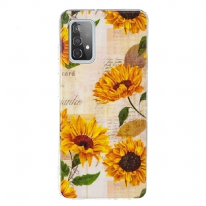 Hülle Für Samsung Galaxy A52 5G / A52 4G / A52s 5G Anti-Sturz Vintage Sonnenblume Fluoreszierend