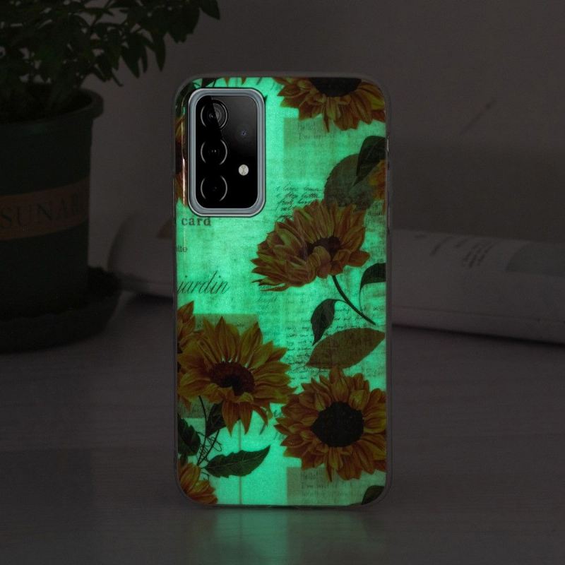 Hülle Für Samsung Galaxy A52 5G / A52 4G / A52s 5G Anti-Sturz Vintage Sonnenblume Fluoreszierend