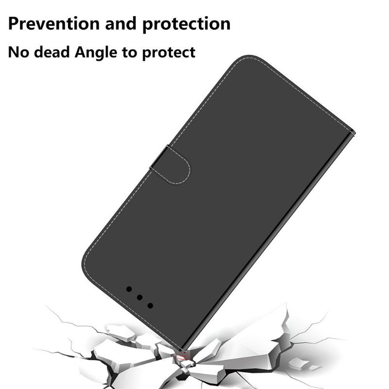 Lederhüllen Für Samsung Galaxy A52 5G / A52 4G / A52s 5G Anti-Sturz Kunstleder Spiegeleffekt