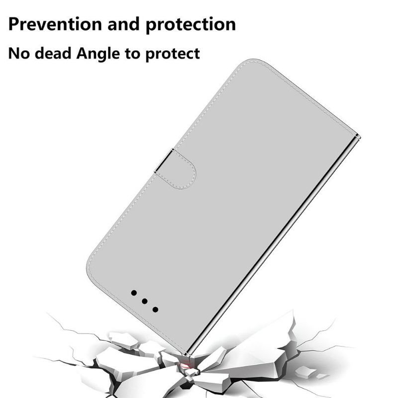 Lederhüllen Für Samsung Galaxy A52 5G / A52 4G / A52s 5G Anti-Sturz Kunstleder Spiegeleffekt