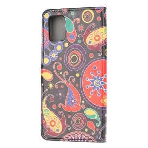 Lederhüllen Für Samsung Galaxy A52 5G / A52 4G / A52s 5G Schutzhülle Paisley-blume