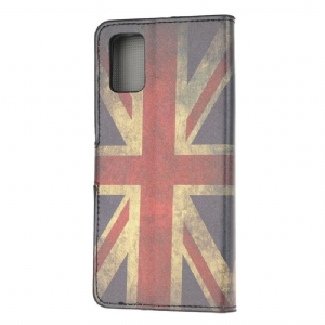 Lederhüllen Für Samsung Galaxy A52 5G / A52 4G / A52s 5G Vintage Englische Flagge