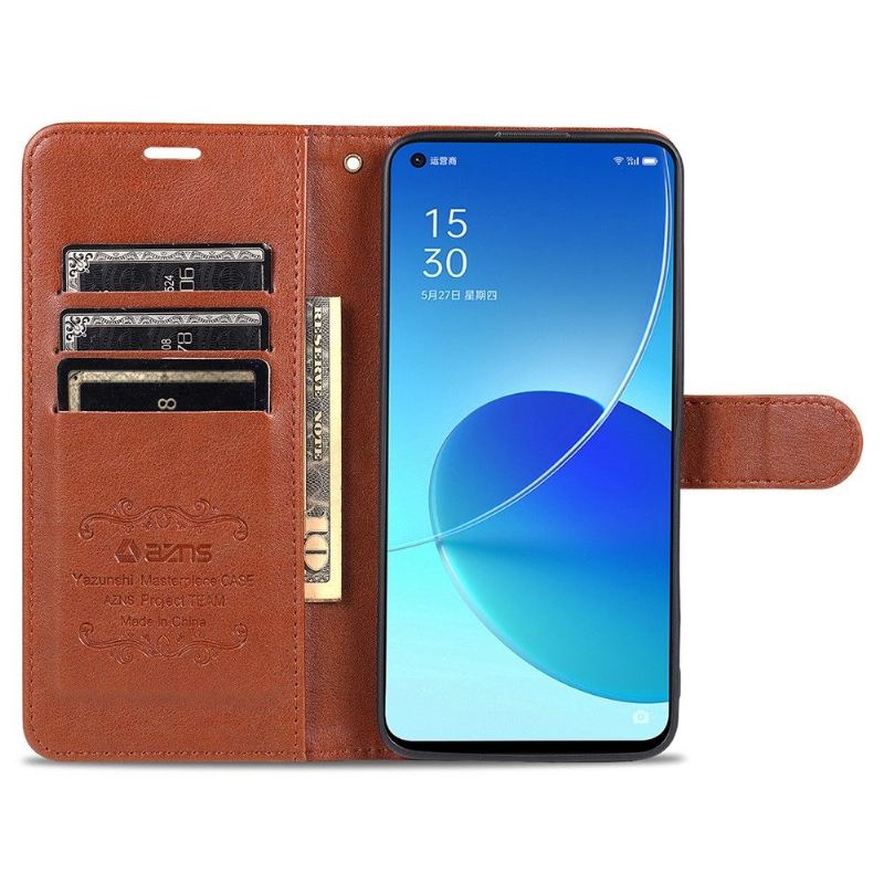 Flip Case Für Poco M3 Pro 5G Azns Kunstleder