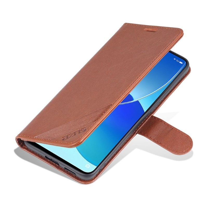 Flip Case Für Poco M3 Pro 5G Azns Kunstleder