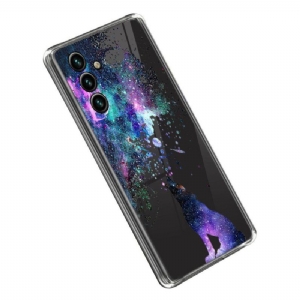 Hülle Für Samsung Galaxy A14 / A14 5G Nahtloser Wilder Wolf