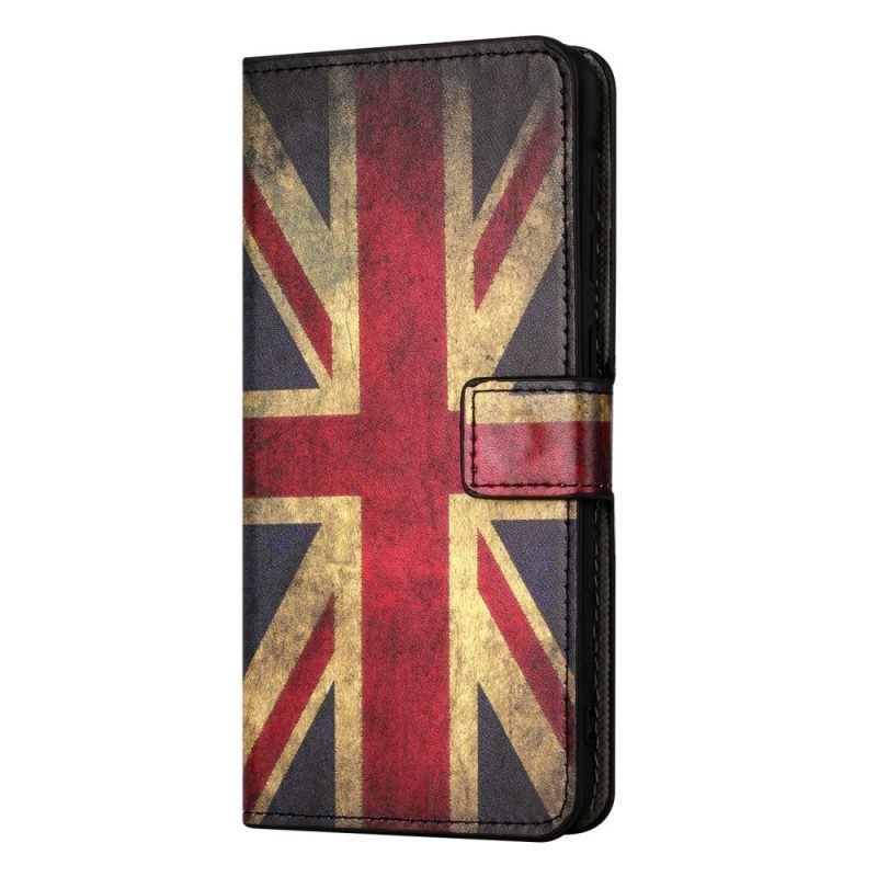 Lederhüllen Für Samsung Galaxy A14 / A14 5G Vintage Englische Flagge