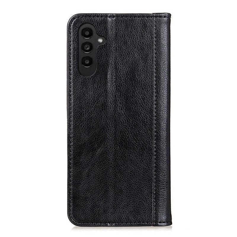 Schutzhülle Für Samsung Galaxy A14 / A14 5G Flip Case Stilvolles Spaltleder