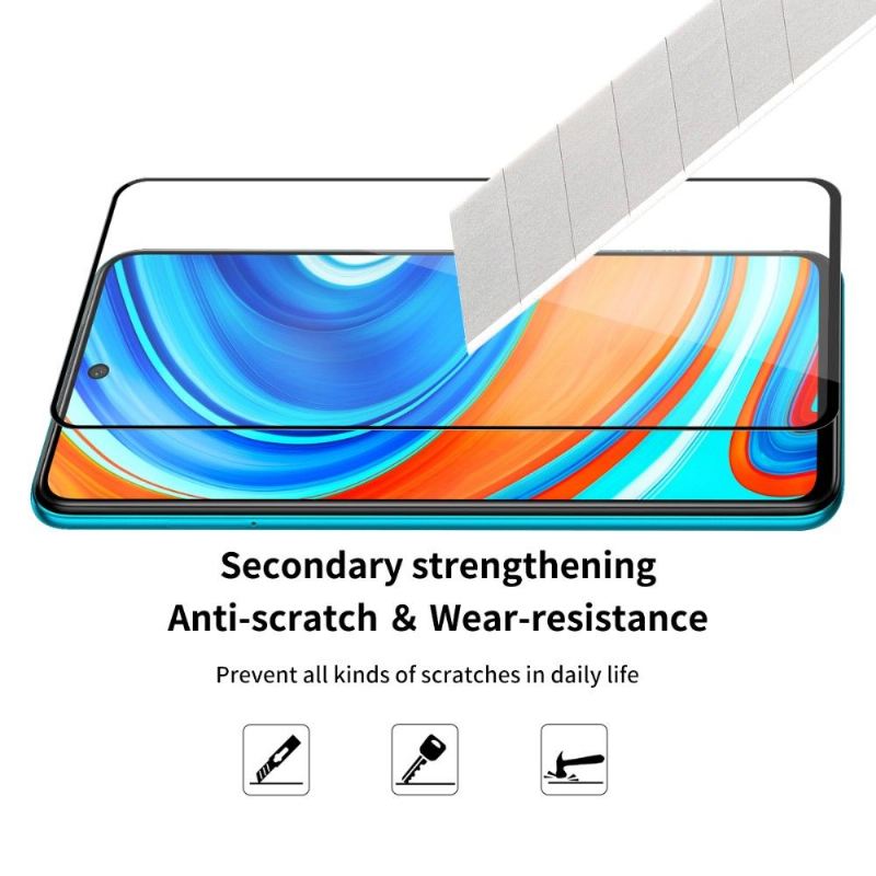 Xiaomi Redmi Note 9 Displayschutzfolie Aus Gehärtetem Glas In Voller Größe