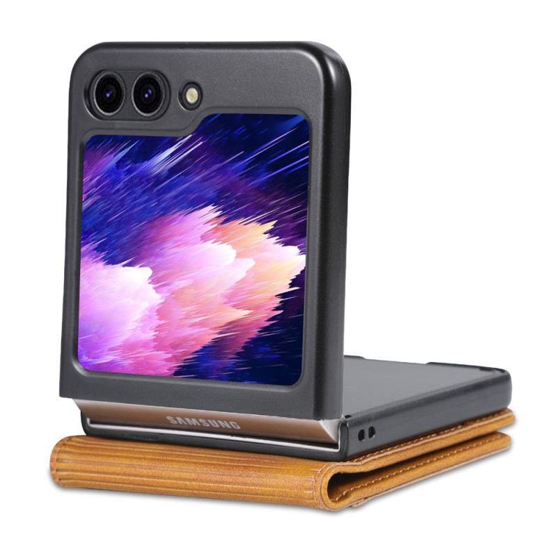 Case Für Samsung Galaxy Z Flip 5 Azns Ledereffekt