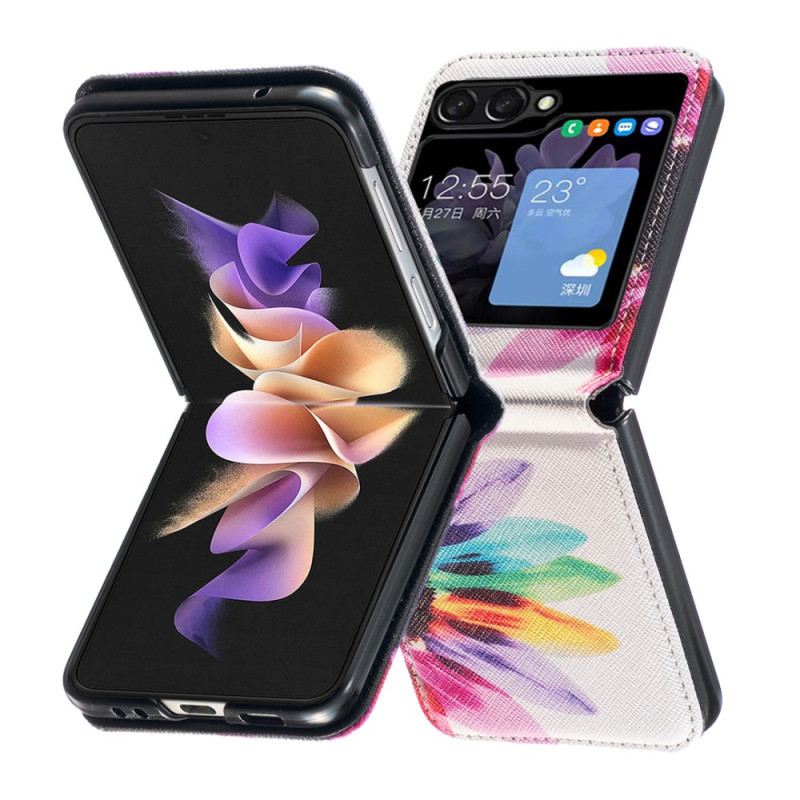 Hülle Für Samsung Galaxy Z Flip 5 Aquarellblume