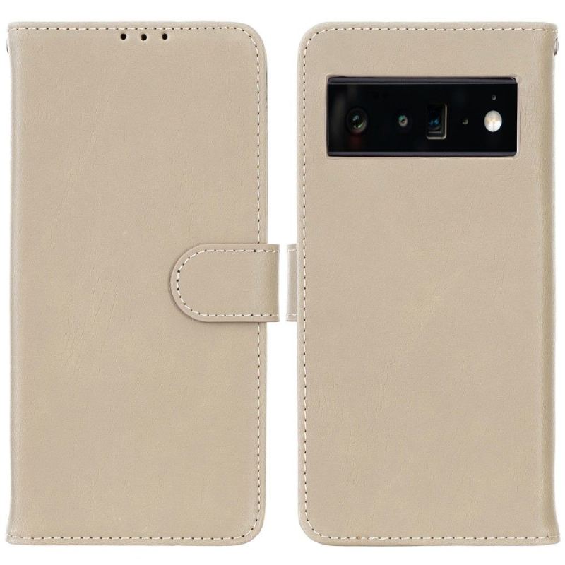 Case Für Google Pixel 6 Pro Flip Case Retro-folio Aus Kunstleder