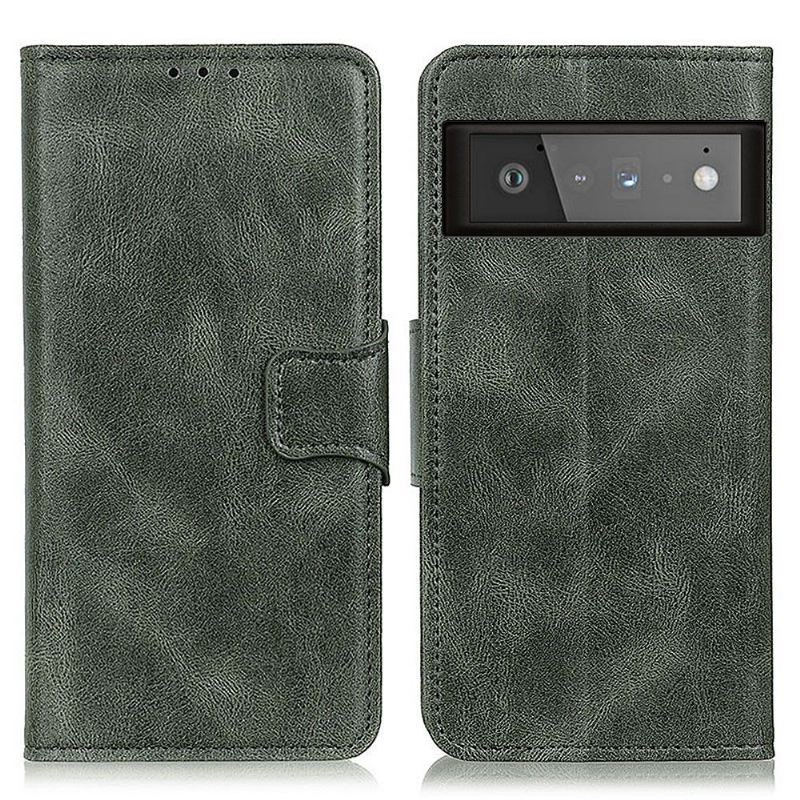 Flip Case Für Google Pixel 6 Pro Flip Case Folio Standfunktion Aus Kunstleder