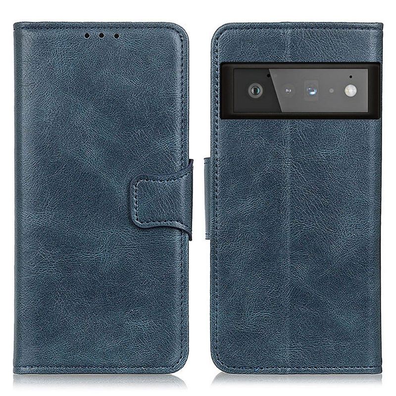 Flip Case Für Google Pixel 6 Pro Flip Case Folio Standfunktion Aus Kunstleder