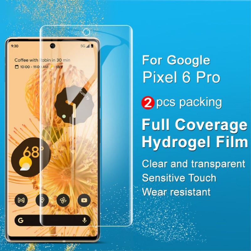 Google Pixel 6 Pro Hydrogel Displayschutzfolie (2 Stück)