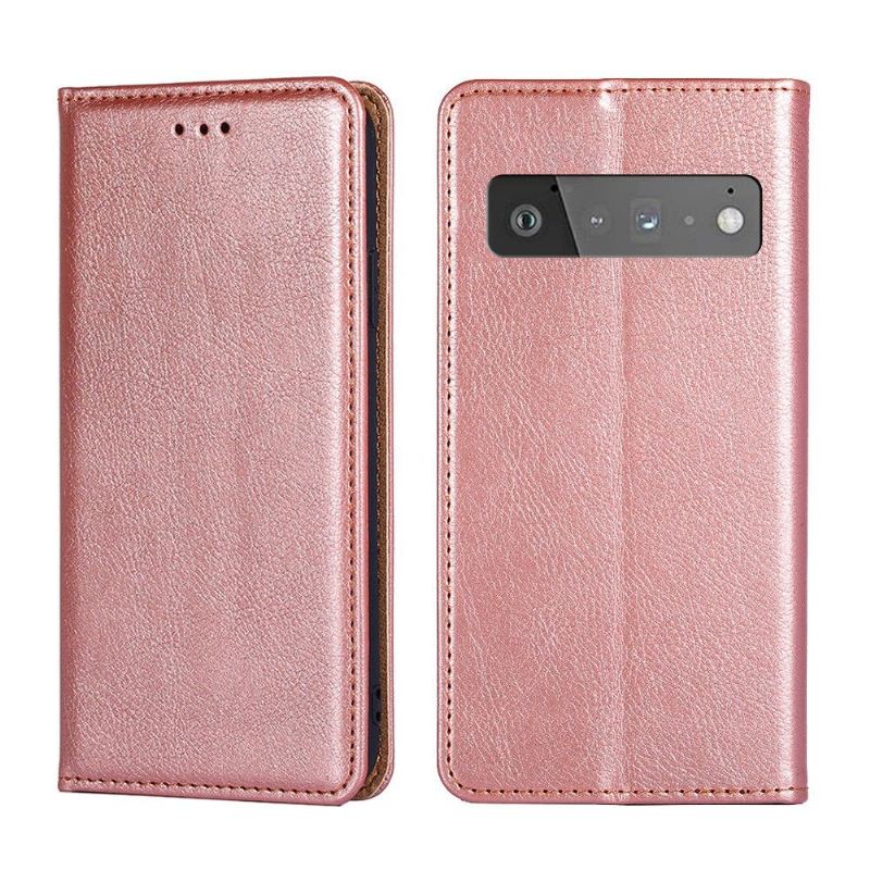 Handyhülle Für Google Pixel 6 Pro Schutzhülle Flip Case Reines Kunstleder