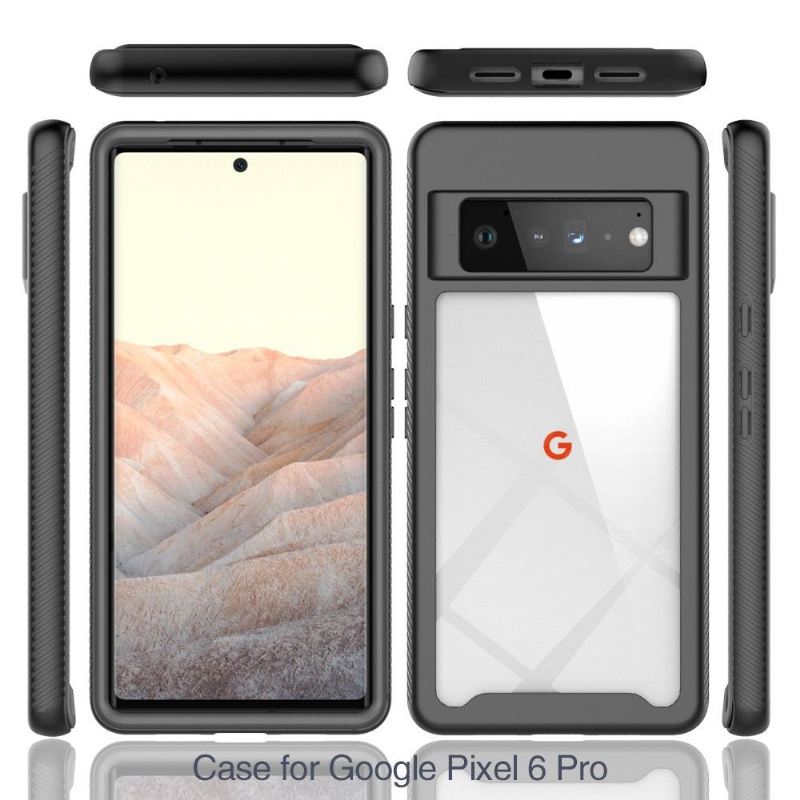 Hülle Für Google Pixel 6 Pro Anti-Sturz Hybrid Clear Back Stoßfest