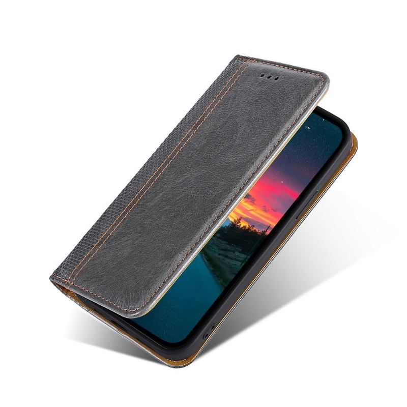 Lederhüllen Für Google Pixel 6 Pro Flip Case Flip-folio-nähte