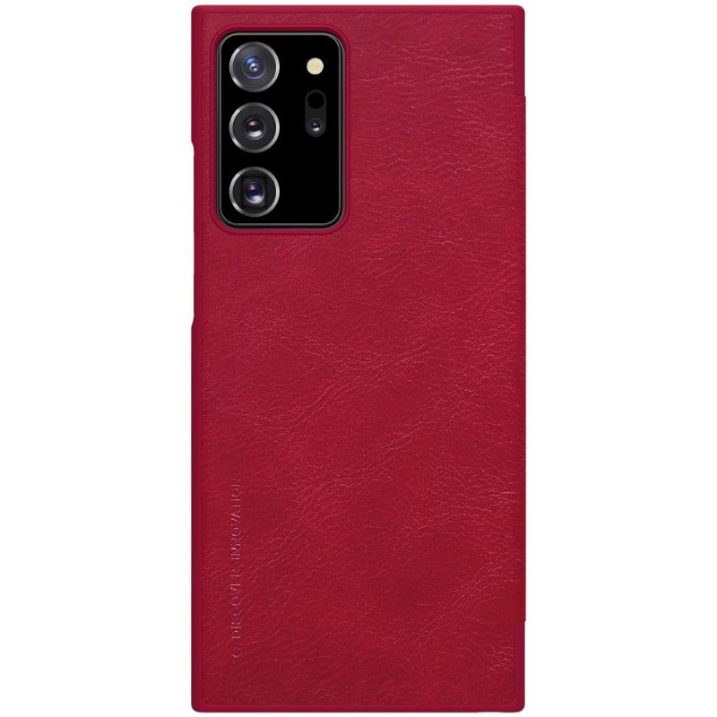 Flip Case Für Samsung Galaxy Note 20 Ultra Qin-ledereffekt - Rot