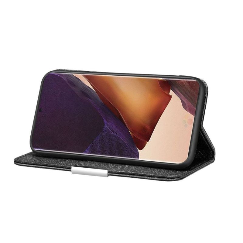 Handyhülle Für Samsung Galaxy Note 20 Ultra Anti-Sturz Flip Case Genarbtes Kunstleder