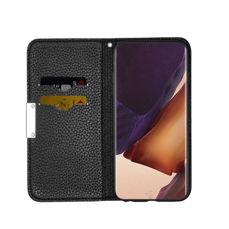 Handyhülle Für Samsung Galaxy Note 20 Ultra Anti-Sturz Flip Case Genarbtes Kunstleder