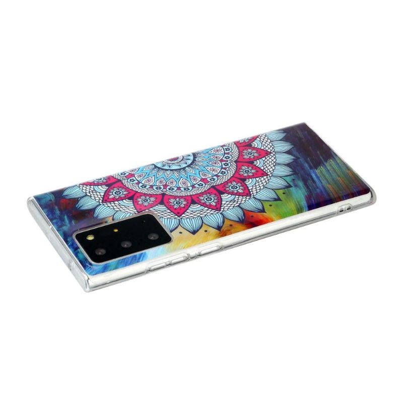 Handyhülle Für Samsung Galaxy Note 20 Ultra Leuchtendes Buntes Mandala