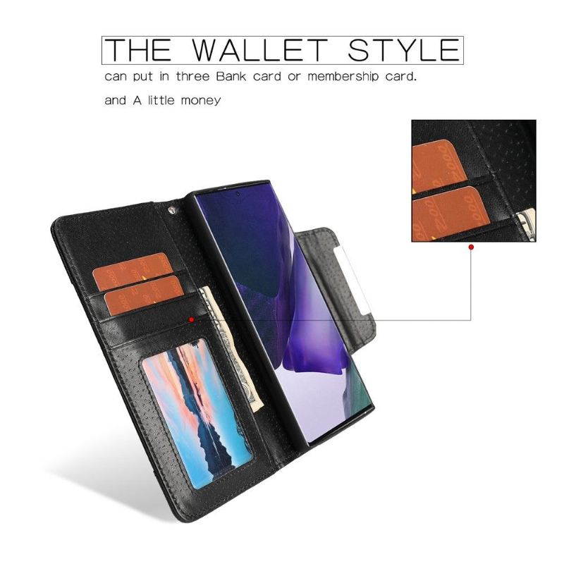 Hülle Flip Case Für Samsung Galaxy Note 20 Ultra Klassisches Kunstleder