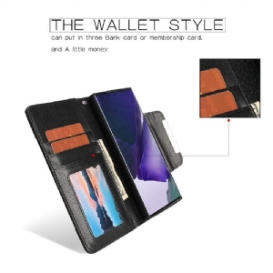 Hülle Flip Case Für Samsung Galaxy Note 20 Ultra Klassisches Kunstleder