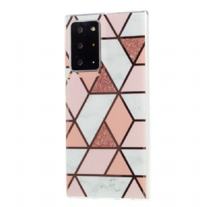 Hülle Für Samsung Galaxy Note 20 Ultra Geometrisch - Rosa