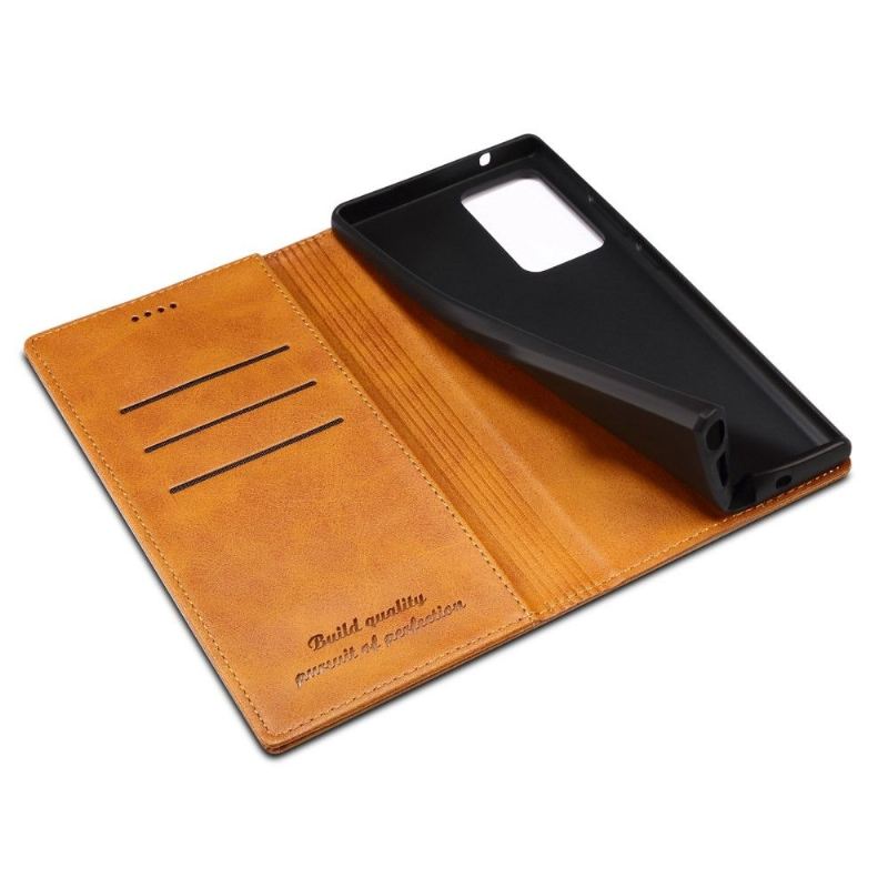 Lederhüllen Für Samsung Galaxy Note 20 Ultra Flip Case Folio Flip Style Leder