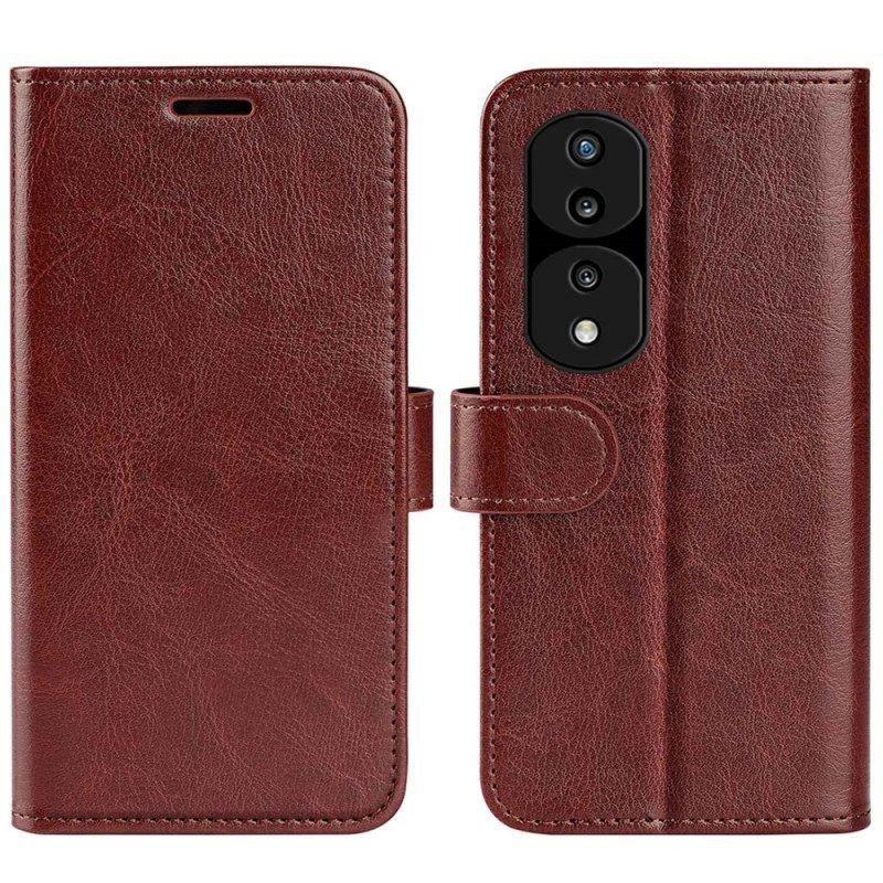 Flip Case Für Honor 70 Designer-ledereffekt