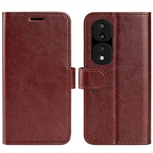 Flip Case Für Honor 70 Designer-ledereffekt