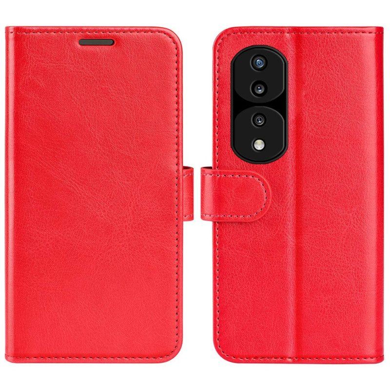 Flip Case Für Honor 70 Designer-ledereffekt