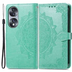 Flip Case Für Honor 70 Mandala-mittelalter