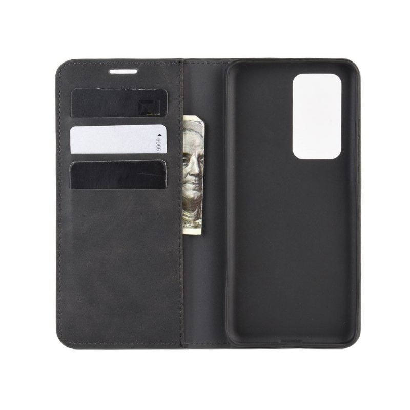 Case Für Huawei P40 Flip Case Edles Kunstleder