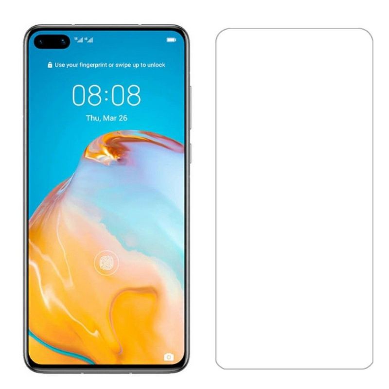 Packung Mit 2 Gehärteten Glasfolien Für Huawei P40