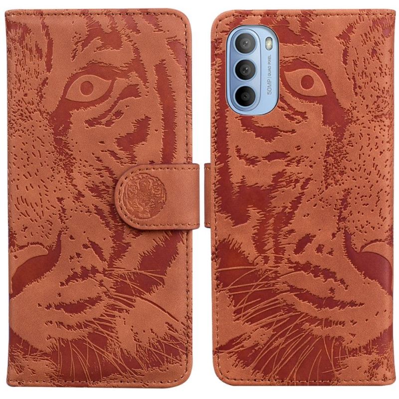 Case Für Motorola Moto G31 / Moto G41 Geprägter Tiger