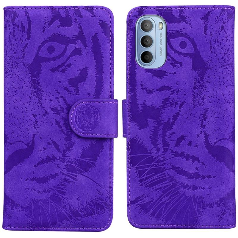 Case Für Motorola Moto G31 / Moto G41 Geprägter Tiger