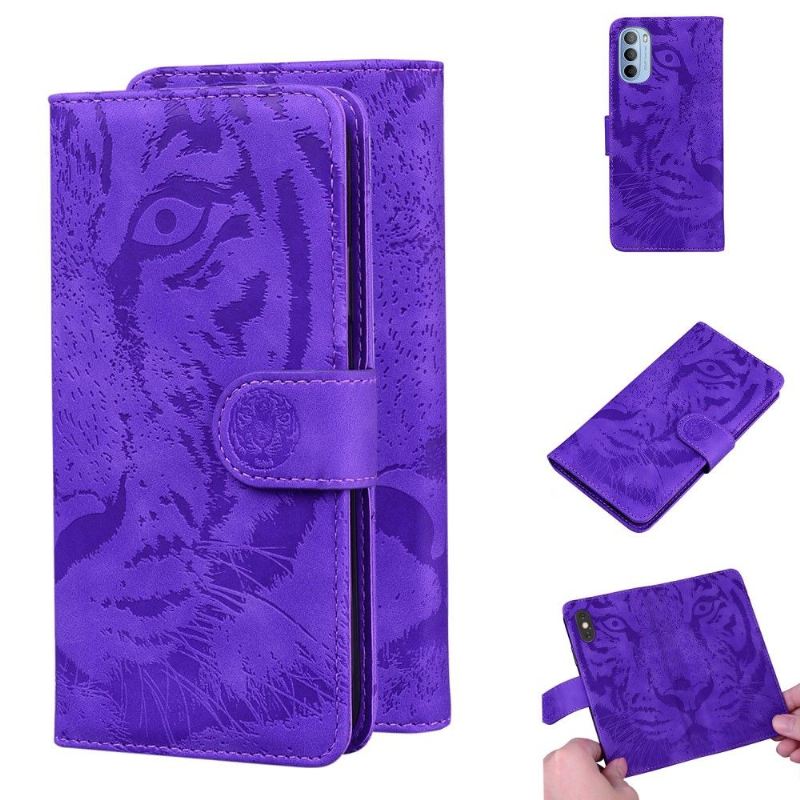 Case Für Motorola Moto G31 / Moto G41 Geprägter Tiger