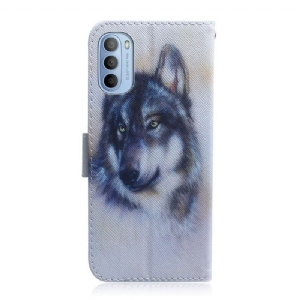 Case Für Motorola Moto G31 / Moto G41 Wolf-muster-unterstützungsfunktion