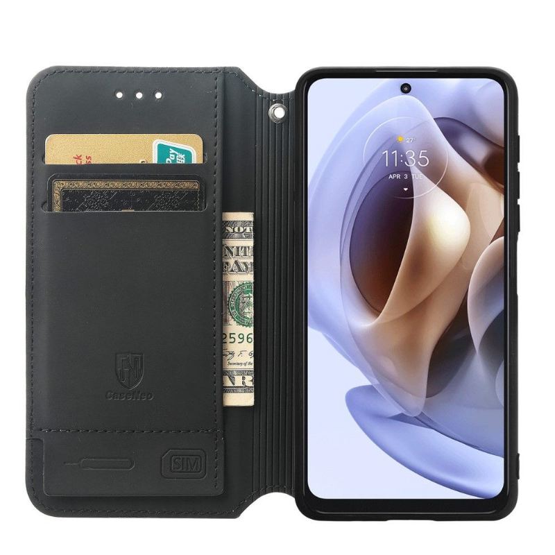 Flip Case Für Motorola Moto G31 / Moto G41 Farbige Wabe