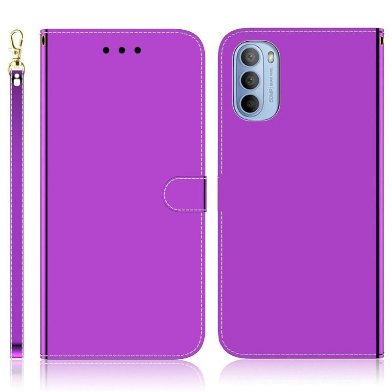 Flip Case Für Motorola Moto G31 / Moto G41 Kunstleder Spiegeleffekt